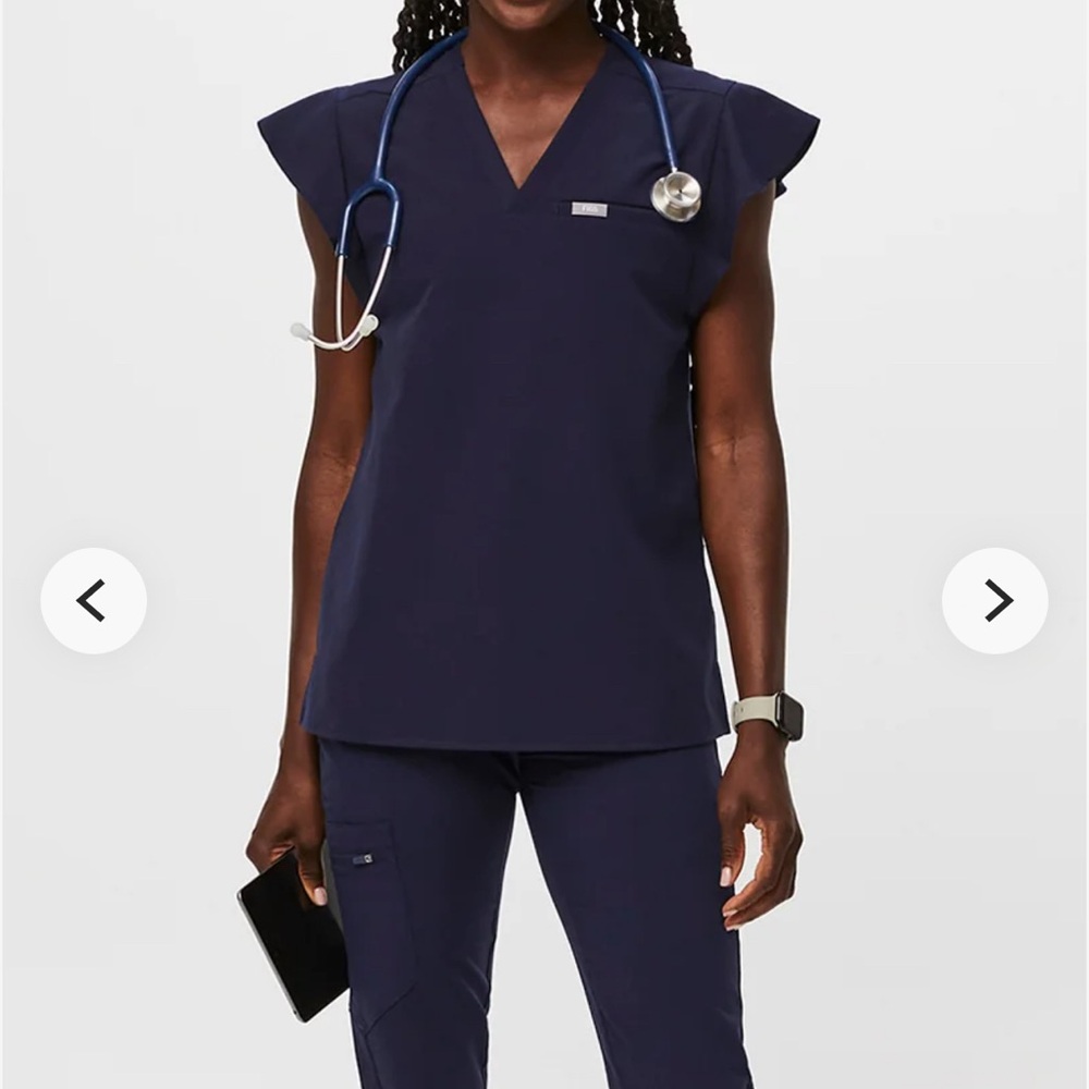 Figs Flutter Sleeve Top and Zamora Joggers